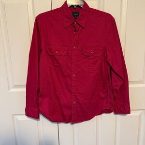 J Crew Oarsman Heritage Twill Two-pocket Workshirt Medium
